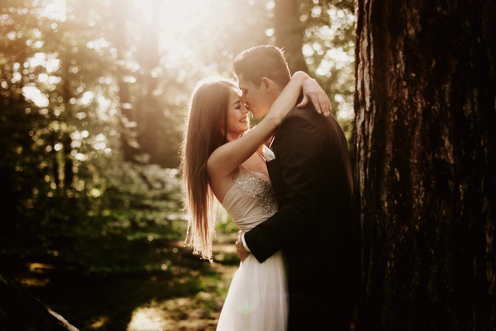 sesja ślubna w parku