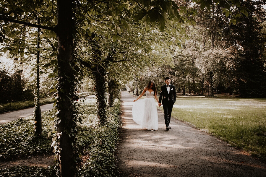 sesja ślubna w parku w obiektywie Marii Pajek