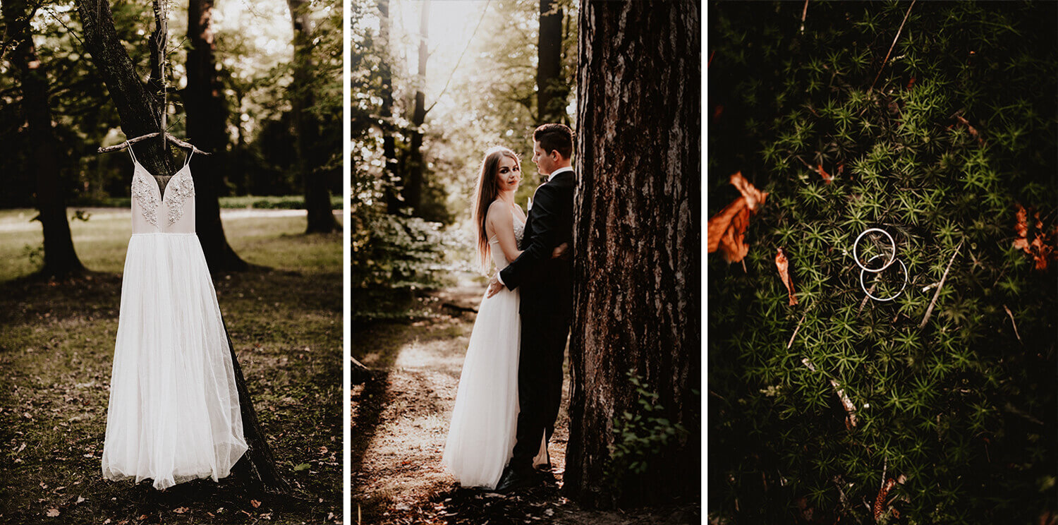 sesja ślubna w parku