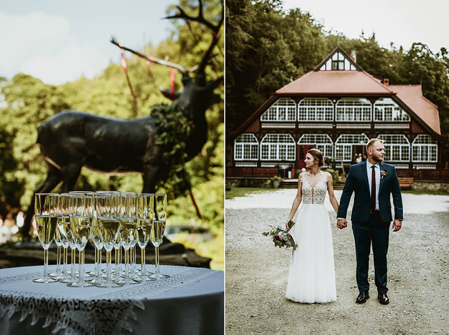 ślub i wesele w plenerze dolnośląskie - Złoty Jar