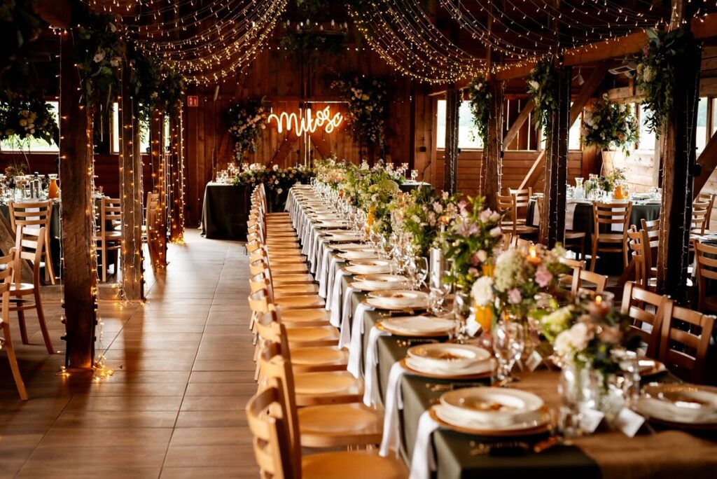 ślub i wesele Dworzysko - sala weselna